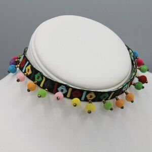 Boho colorful choker Summer necklace fancy fashion fun fashion jewelry new